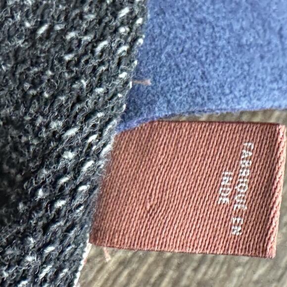 Pilcro Anthropologie Shirt Large Washed Black Split Hem Long Sleeve Tunic Comfy - Picture 10 of 16